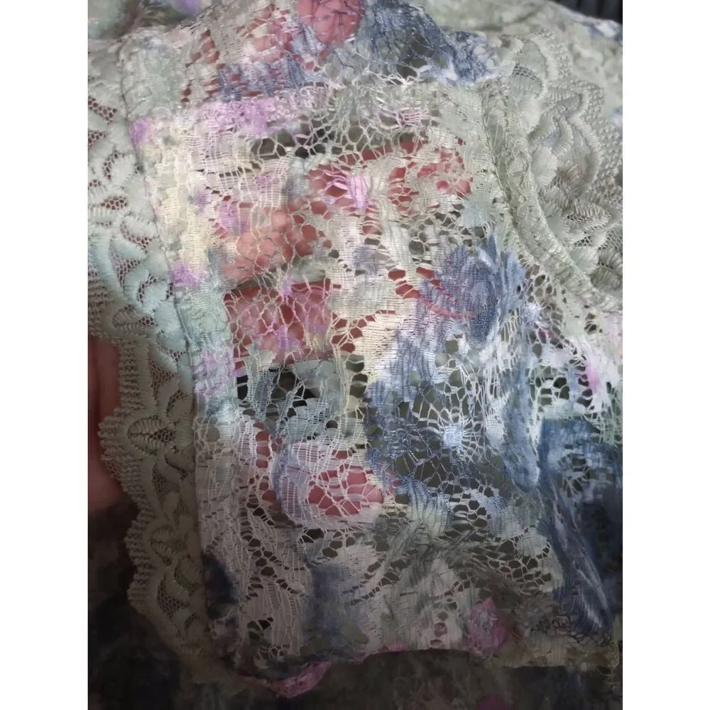 Knit works Dress Girls 16 1/2 Green Lace‎ Overlay Sleeveless